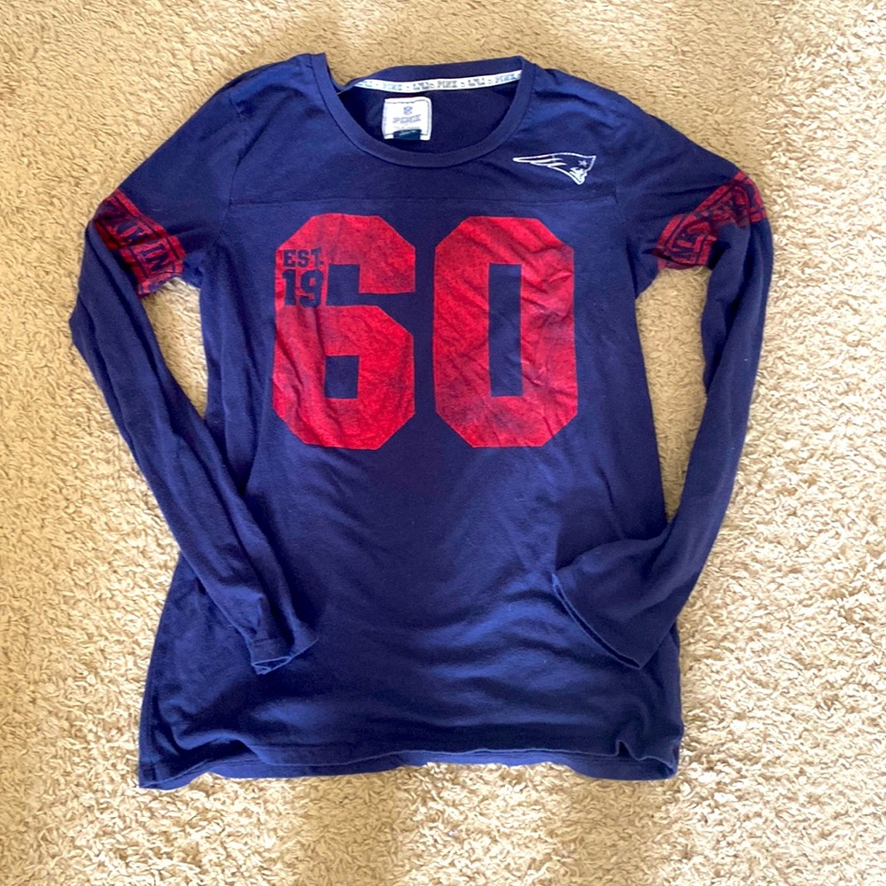 Pink New England Patriots long sleeve shirt limited edition size large